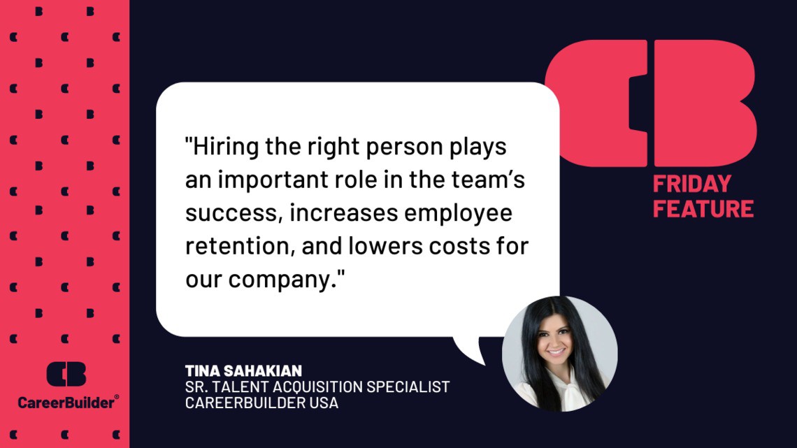 Employee spotlight Tina Sahakian, sr. talent acquisition specialist