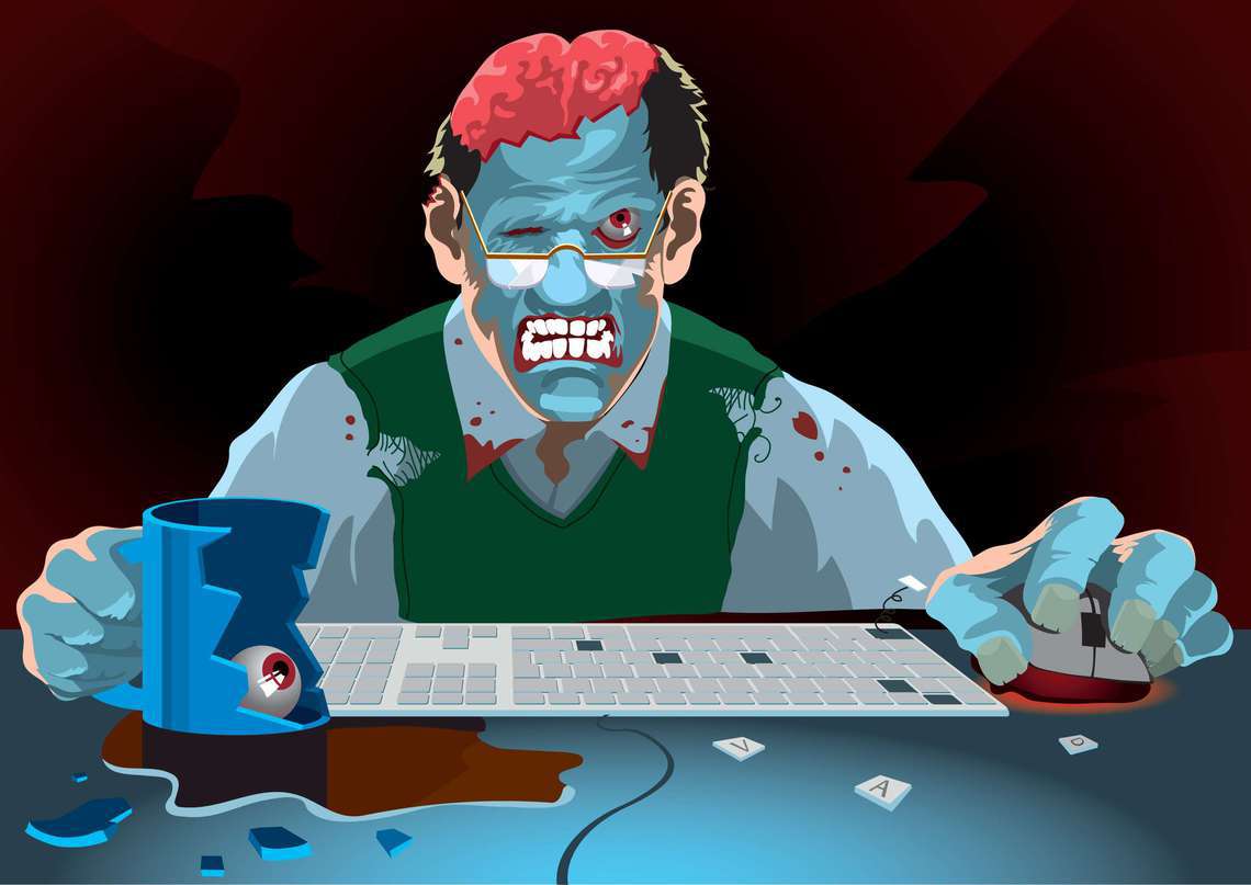 Are you turning into a work zombie? CareerBuilder